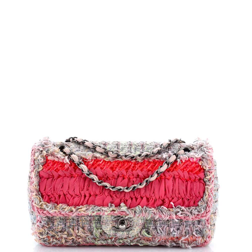 Chanel Cc Chain Flap Bag Braided Tweed #219352C45B